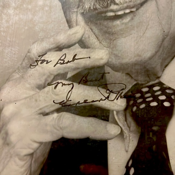 VINCENT PRICE (1911-93) US signed autograph. - Picture 2 of 2